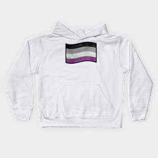 Foggy Asexual Pride Flag Kids Hoodie